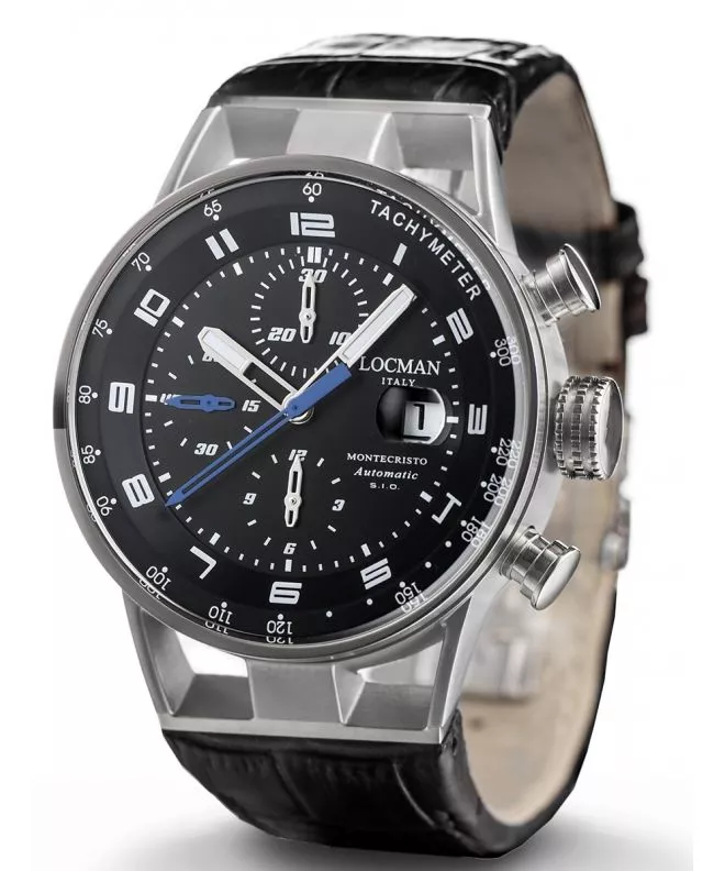 Pánské hodinky Locman Montecristo Automatic Chronograph 0516A01S-00BKBLPK 0516A01S-00BKBLPK