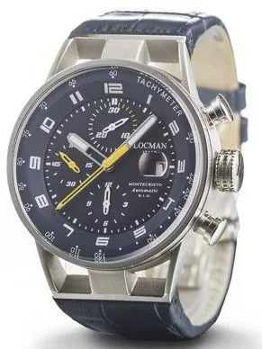 Pánské hodinky Locman Montecristo Chronograph Automatic 0516A02S-00BLYLPB 0516A02S-00BLYLPB