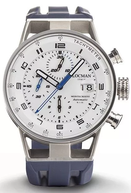 Pánské hodinky Locman Montecristo Automatic Chronograph 0516A08S-00WHBLSB 0516A08S-00WHBLSB