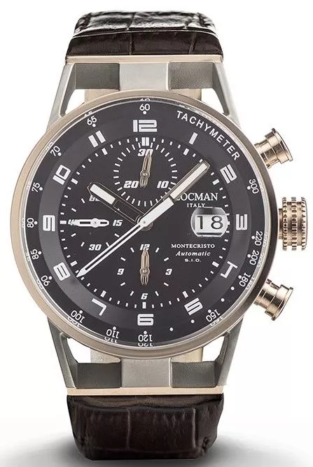 Pánské hodinky Locman Montecristo Chronograph Automatic 0516M01S-00BKWHPK 0516M01S-00BKWHPK