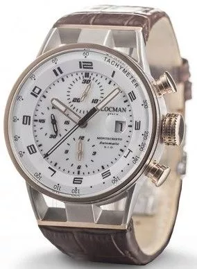 Pánské hodinky Locman Montecristo Chronograph Automatic 0516M08S-00WHBKPN 0516M08S-00WHBKPN