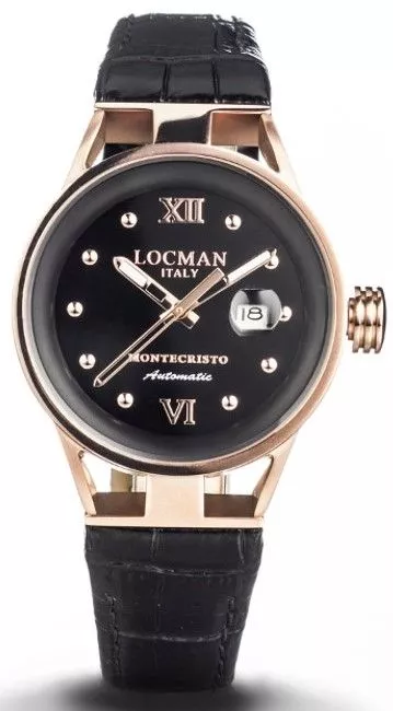 Pánské hodinky Locman Montecristo Automatic 0525R01R-RRBKRGPK 0525R01R-RRBKRGPK