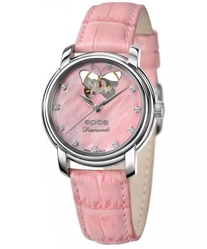 Dámské hodinky Epos Ladies Diamonds Open Heart Automatic 4314.133.20.83.13 4314.133.20.83.13