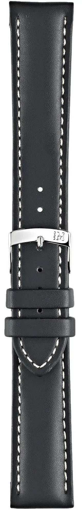 Řemínek Morellato Castagno Grana Calf Black 18 mm A01U3687934019CR18