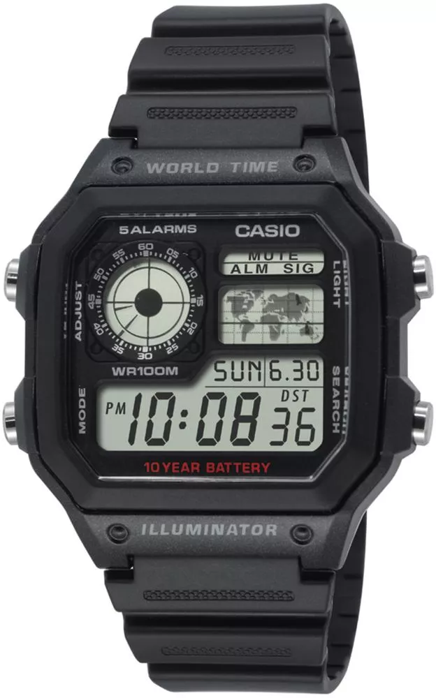 Pánské hodinky Casio Youth Digital AE-1200WH-1AVEF AE-1200WH-1AVEF