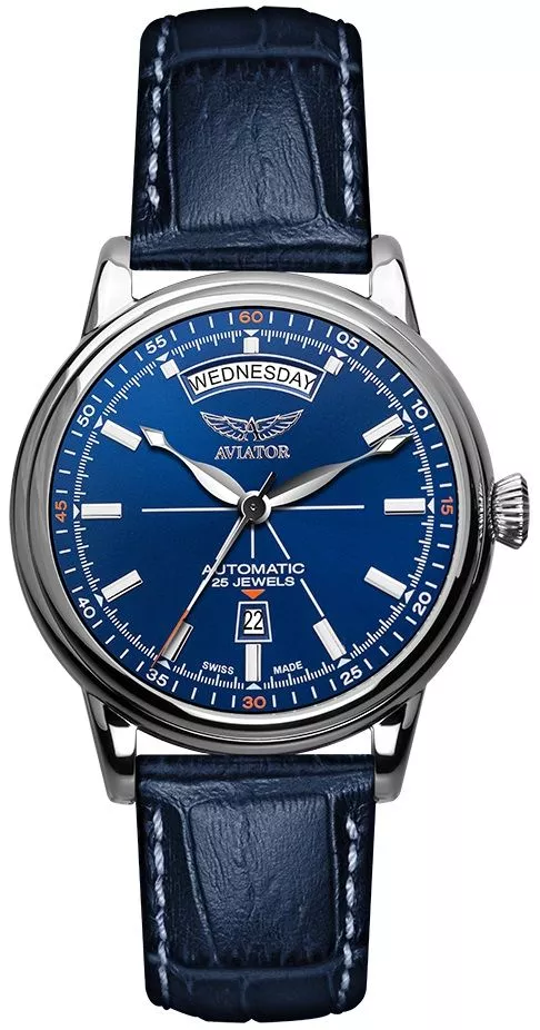 Pánské hodinky Aviator Douglas Day Date V.3.20.0.145.4 V.3.20.0.145.4