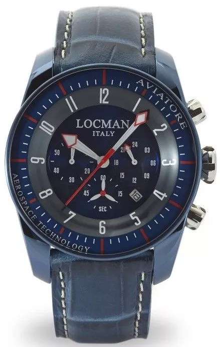 Pánské hodinky Locman Aviatore 0450BLBLFWRBPSB 0450BLBLFWRBPSB