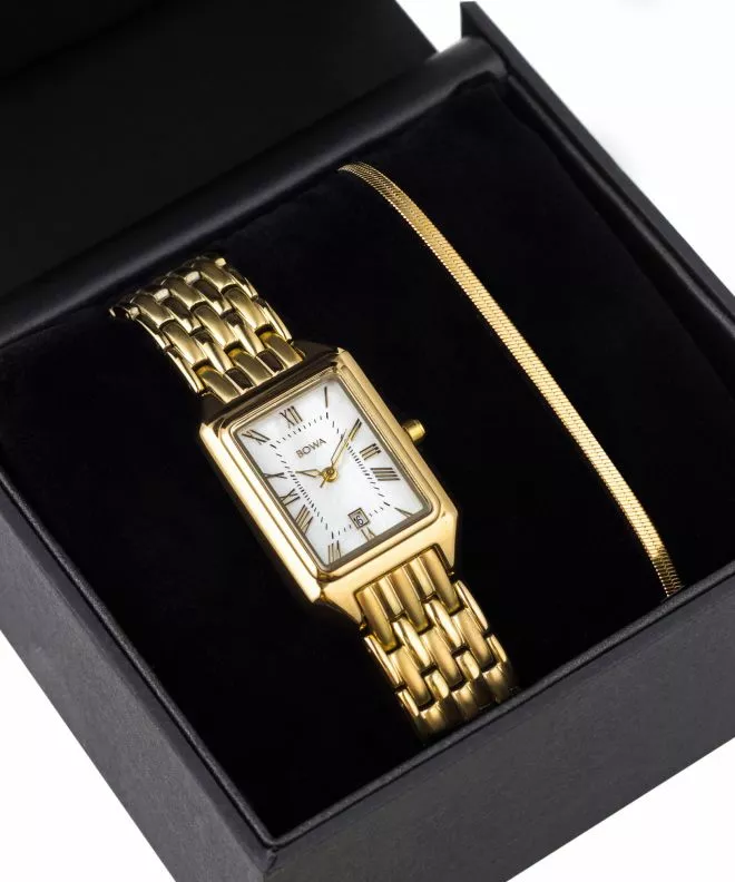 Hodinky dámské BOWA Barcelona Pearl Gold Steel 23 Gift Set BC234-154-144S-419-03
