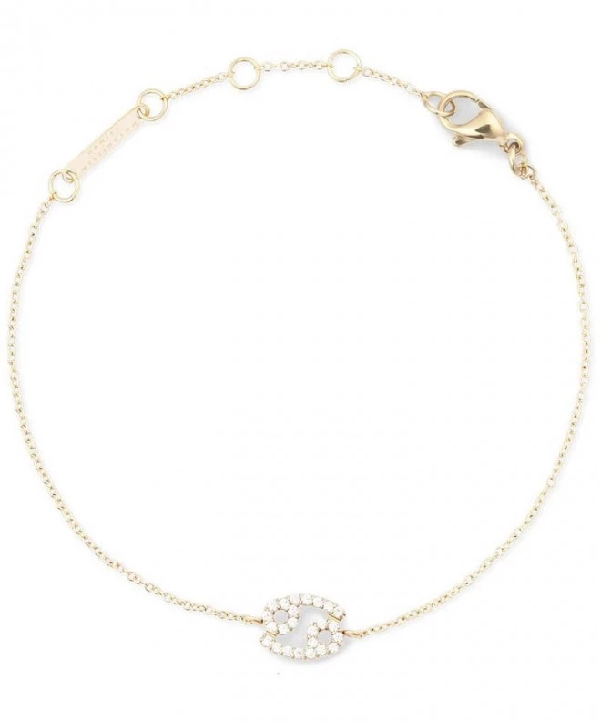 Náramek Daniel Wellington Crystal Zodiac Chain Gold Cancer DW00400910