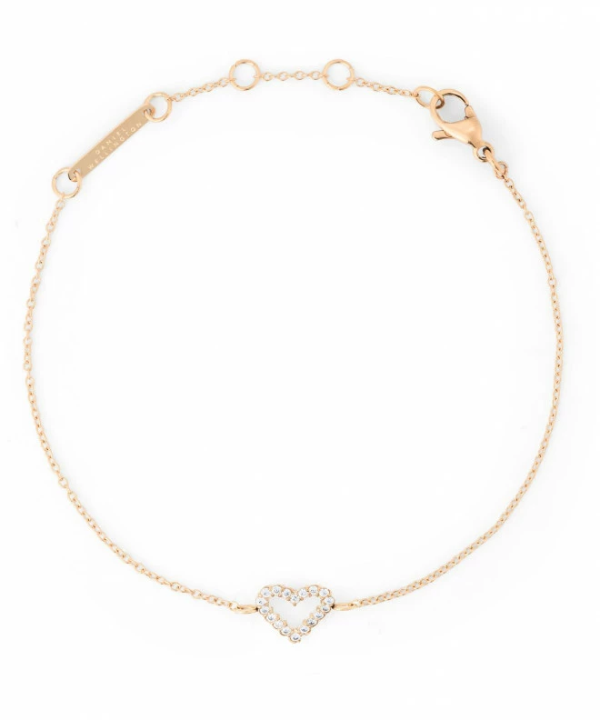 Náramek Daniel Wellington Mirelle Heart Rose Gold DW00401618