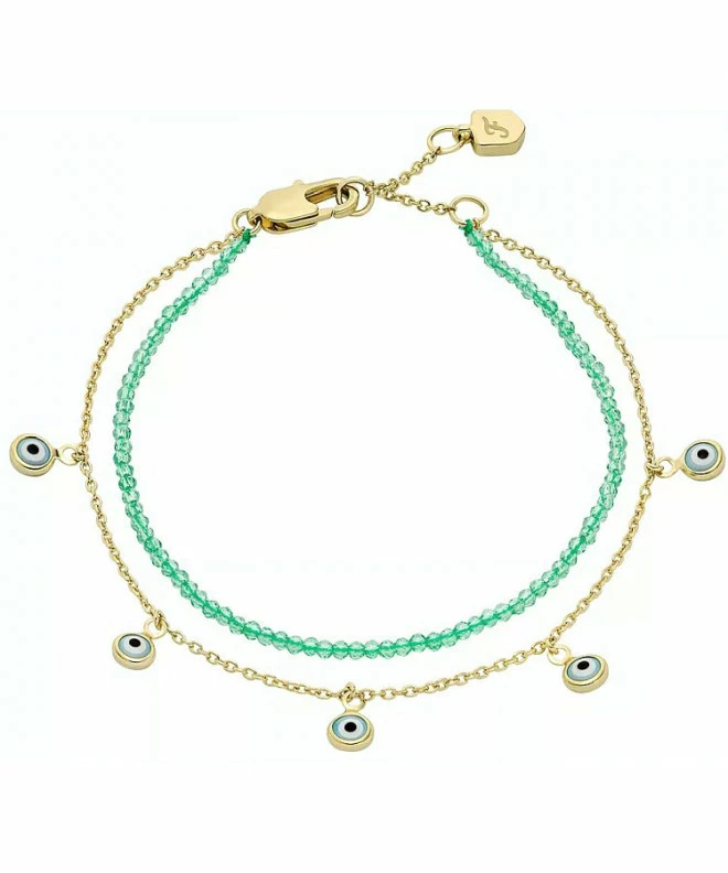 Náramek Fossil Sutton Evil Eye Brass Multi-Strand JA7284710