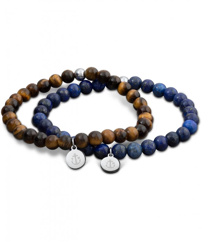 Náramek Tom Hope Laguna Blue & Brown Set TM0505 TM0505