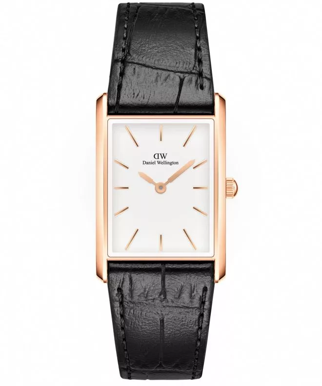 Hodinky Daniel Wellington Bound Black Crocodile Rose Gold 24 DW00100698