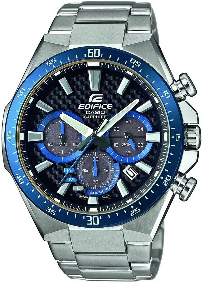 Pánské hodinky Edifice Casio Carbon Dial Sapphire Solar EFS-S520CDB-1BUEF EFS-S520CDB-1BUEF