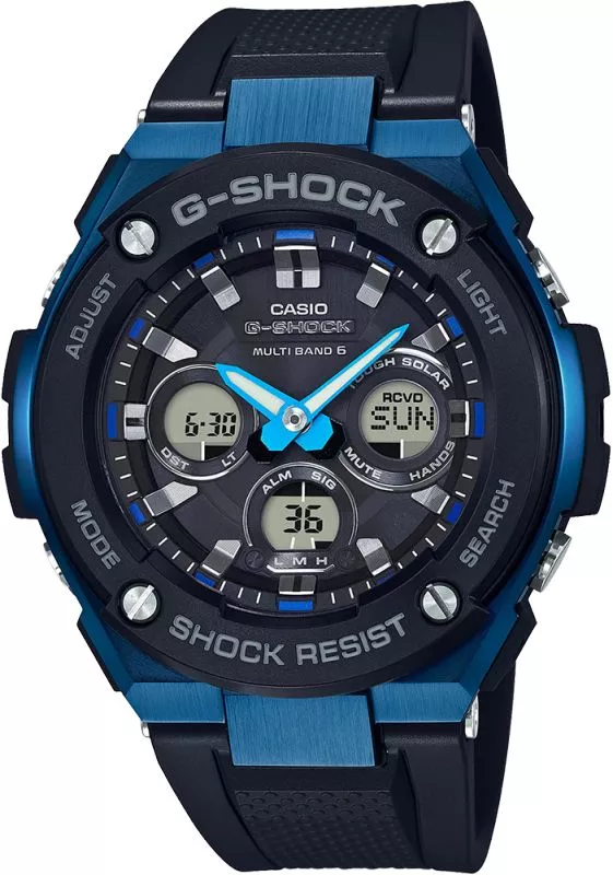 Hodinky pánské G-SHOCK Casio G-Steel Solar Waveceptor GST-W300G-1A2ER