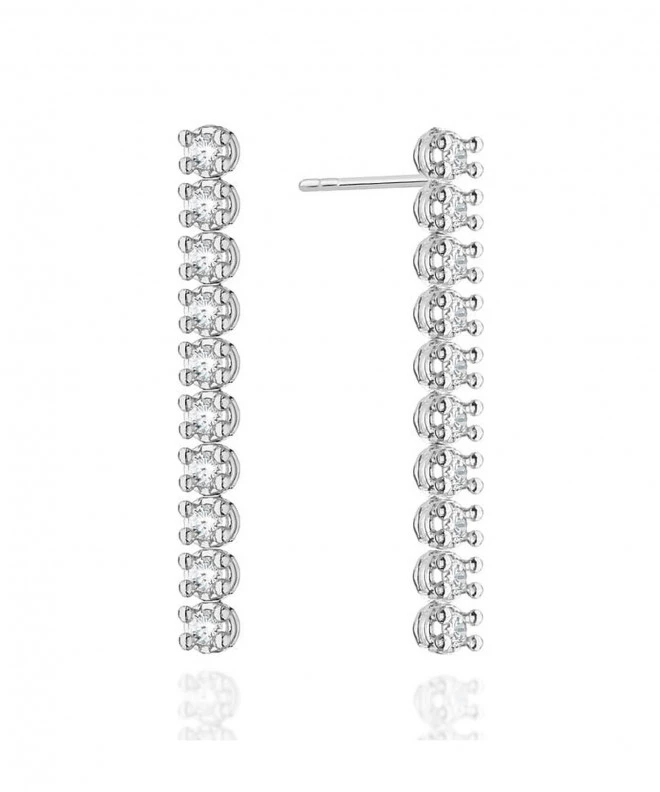 Náušnice Bonore - Bílé Zlato 585 - Diamant 128791