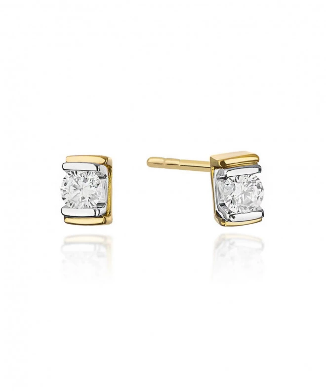 Náušnice Bonore - Zlato 585 - Diamant 0,1 ct 128678