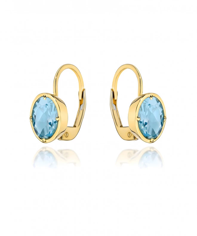 Náušnice Bonore - Zlato 585 - Topaz 144175