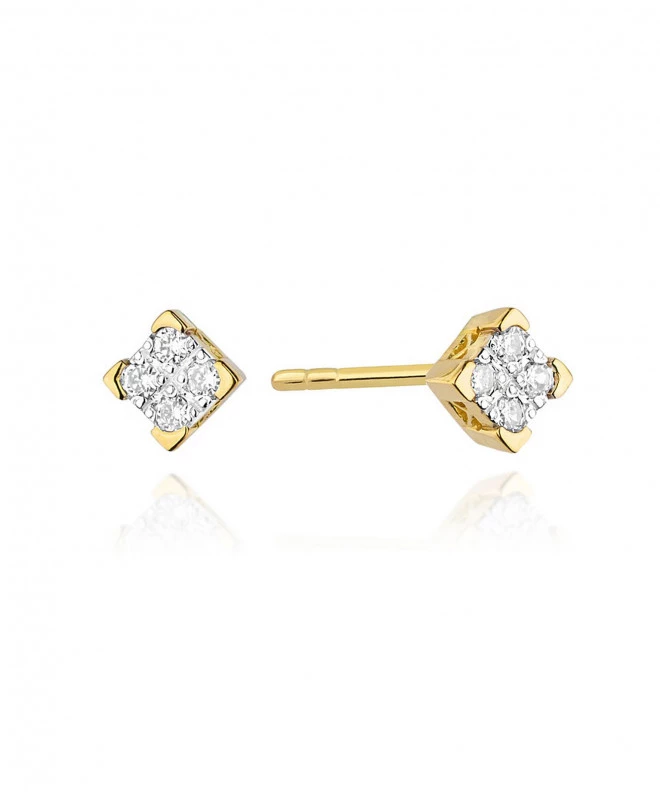Náušnice Bonore - Zlato 585 - Diamant 128681