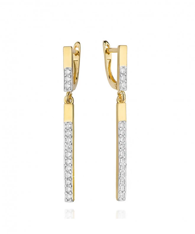 Náušnice Bonore - Zlato 585 - Diamant 128619