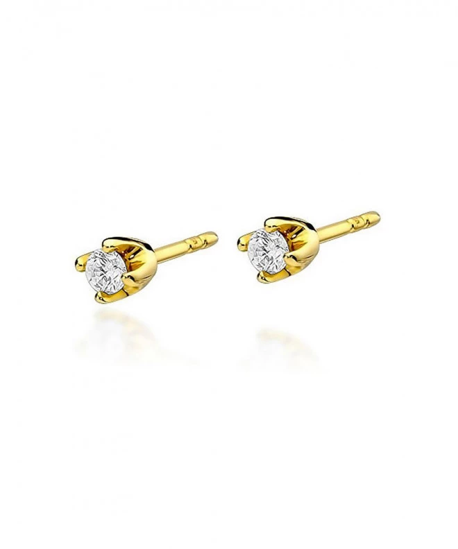 Náušnice Bonore - Zlato 585 - Diamant 0,1 ct 128628