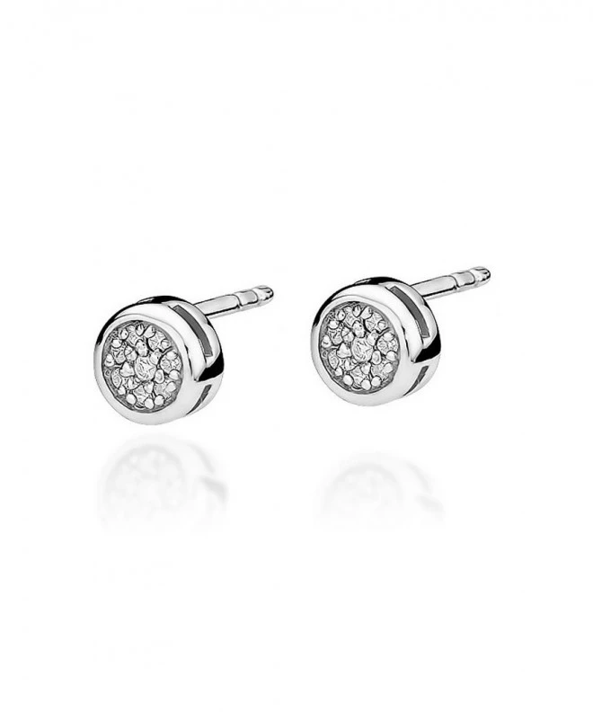 Náušnice Bonore - Bílé Zlato 585 - Diamant 128748