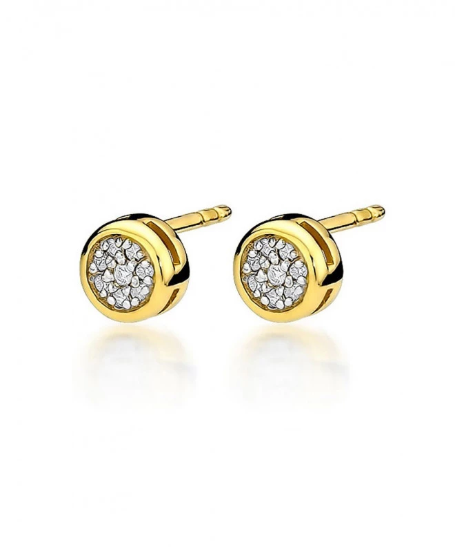 Náušnice Bonore - Zlato 585 - Diamant 128634