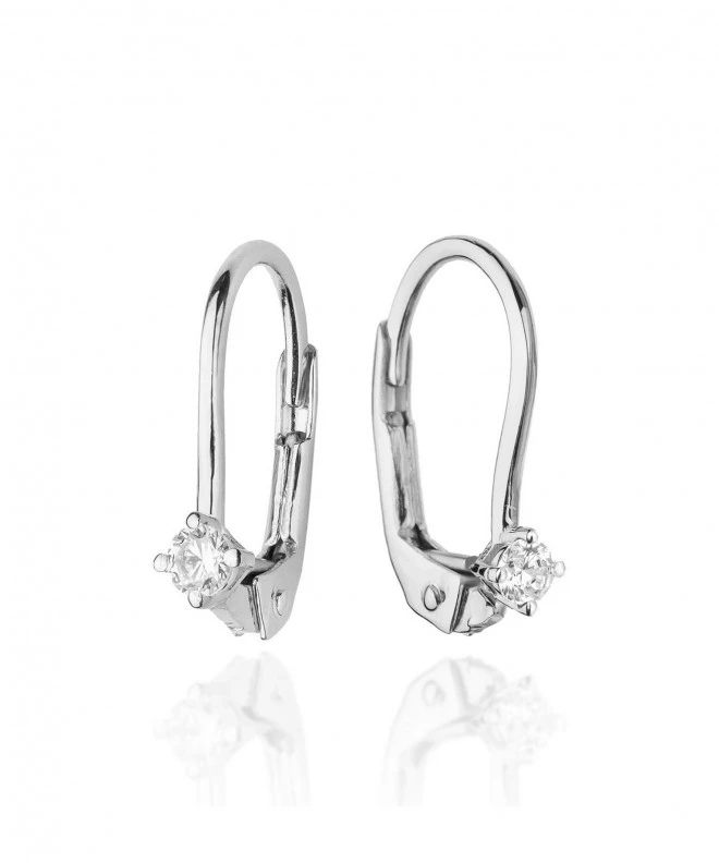 Náušnice Bonore - Bílé Zlato 585 - Diamant 0,04 ct 128761
