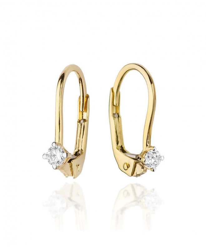 Náušnice Bonore - Zlato 585 - Diamant 0,03 ct 128646