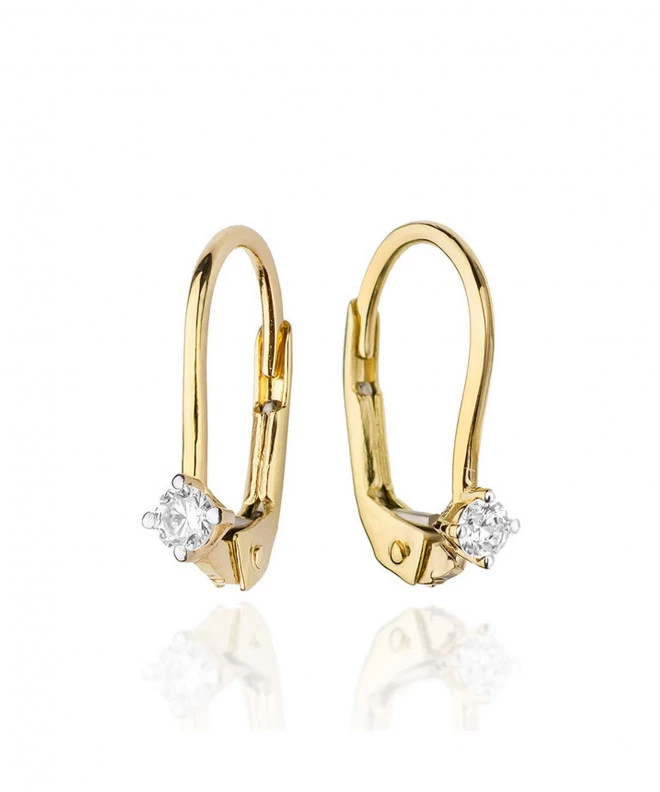 Náušnice Bonore - Zlato 585 - Diamant 0,04 ct 128647