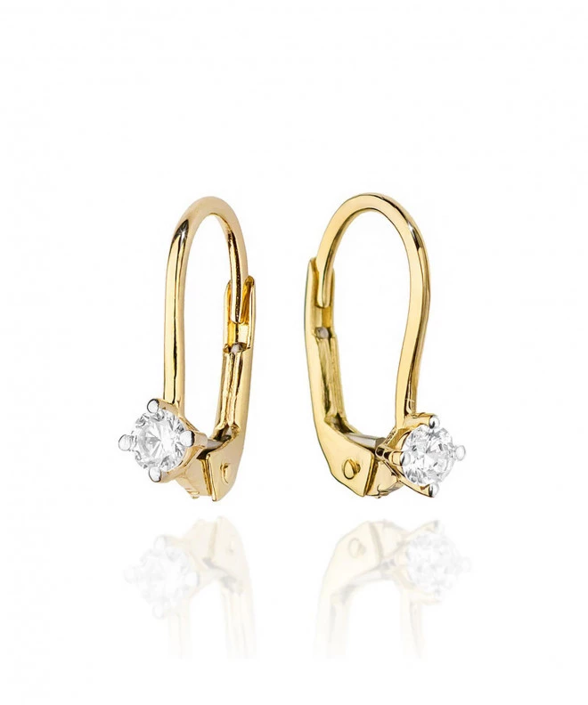 Náušnice Bonore - Zlato 585 - Diamant 0,08 ct 128649