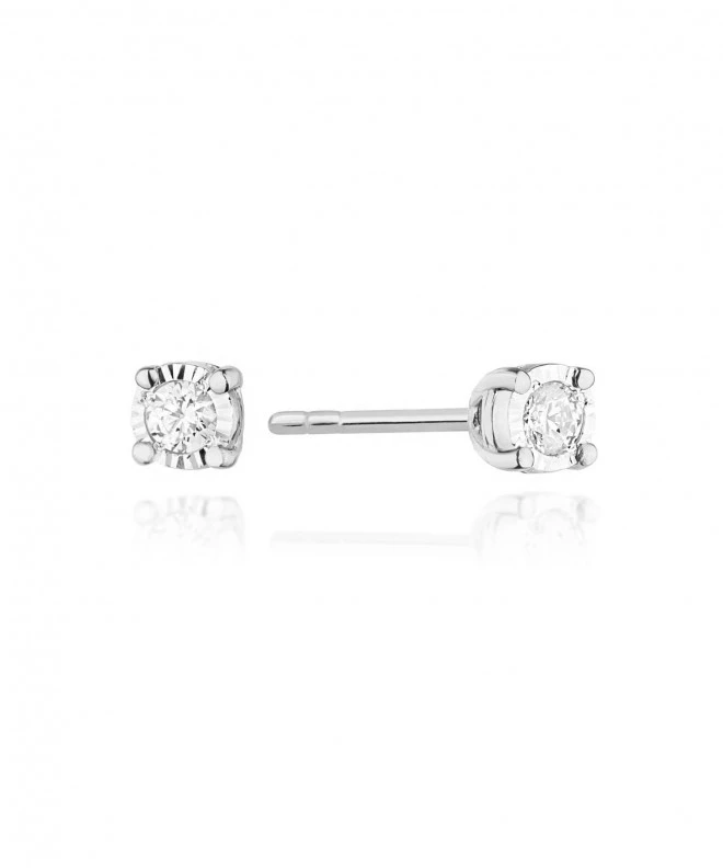 Náušnice Bonore - Bílé Zlato 585 - Diamant 0,08 ct 128767