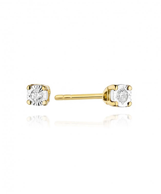 Náušnice Bonore - Zlato 585 - Diamant 0,03 ct 128652