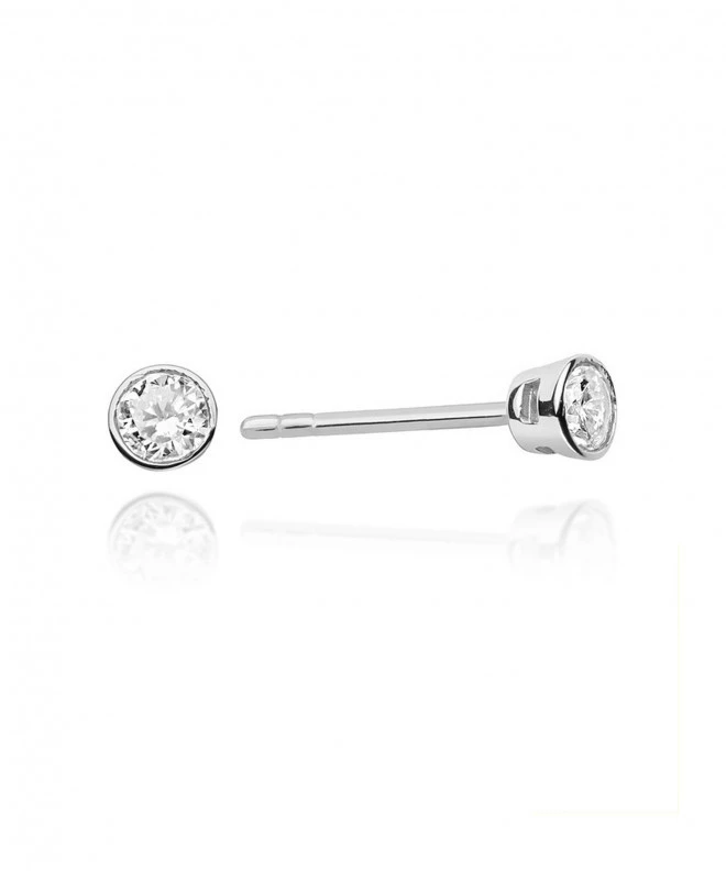 Náušnice Bonore - Bílé Zlato 585 - Diamant 0,1 ct 128776