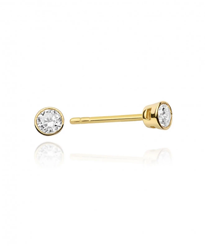 Náušnice Bonore - Zlato 585 - Diamant 0,1 ct 128662