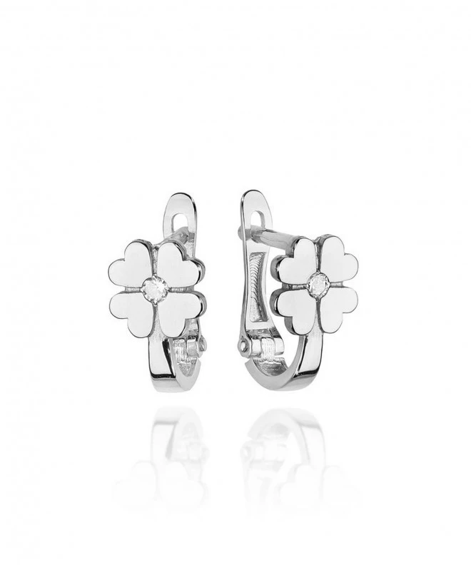Náušnice Bonore - Bílé Zlato 585 - Diamant 0,03 ct 128768
