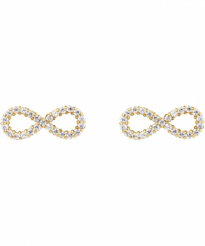 Náušnice Daniel Wellington Mirelle Infinity Gold DW00401614