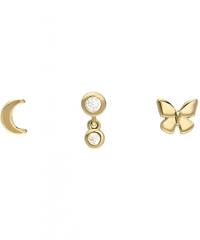 Náušnice Fossil All Stacked Up Butterfly Earing SET JA7278SET
