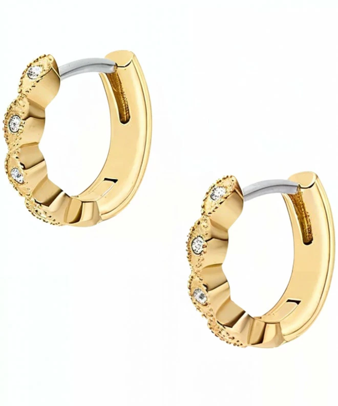 Náušnice Fossil Ellis Pavé Glitz Gold-Tone JF04913710