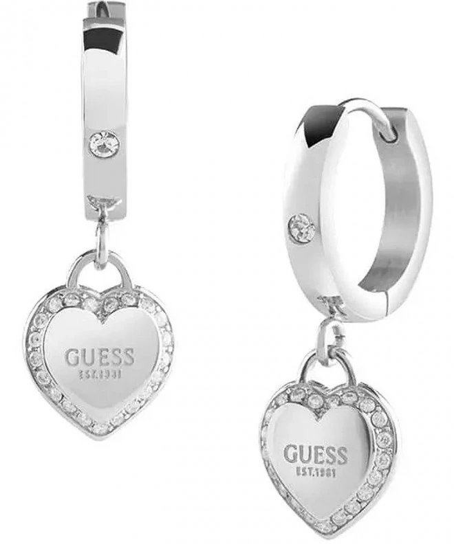 Náušnice Guess Fine Heart JUBE01426JWRHT/U
