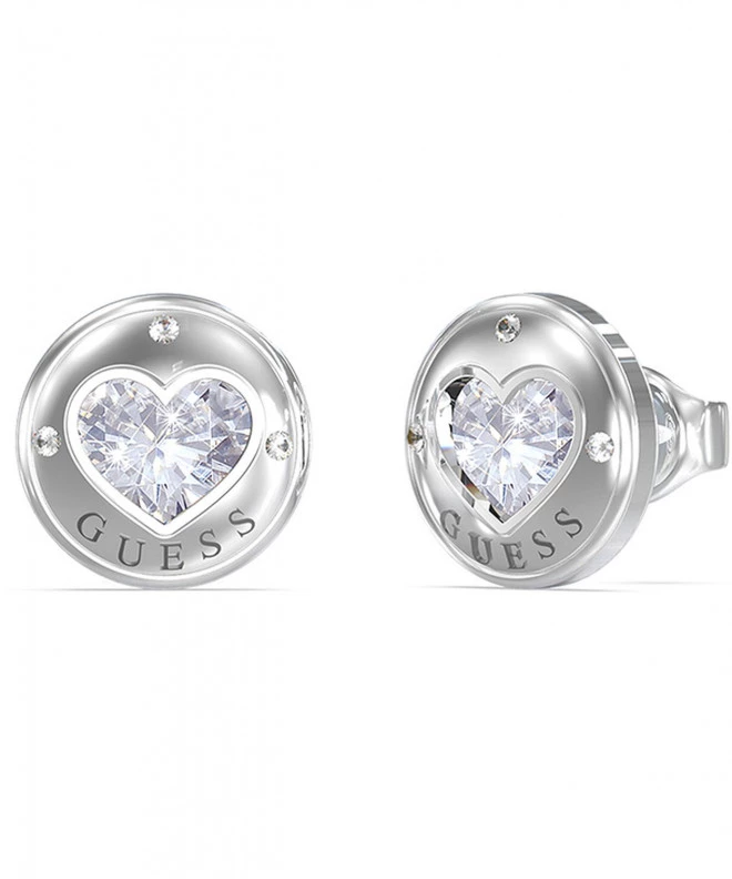 Náušnice Guess Rolling Hearts JUBE03349JWRHT/U