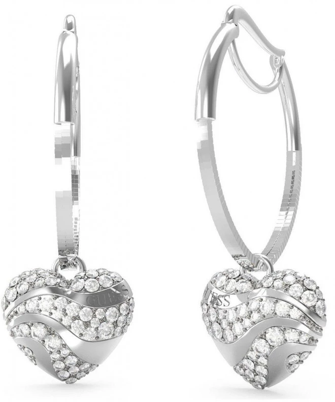 Náušnice Guess In My Heart JUBE04505JWRHT/U