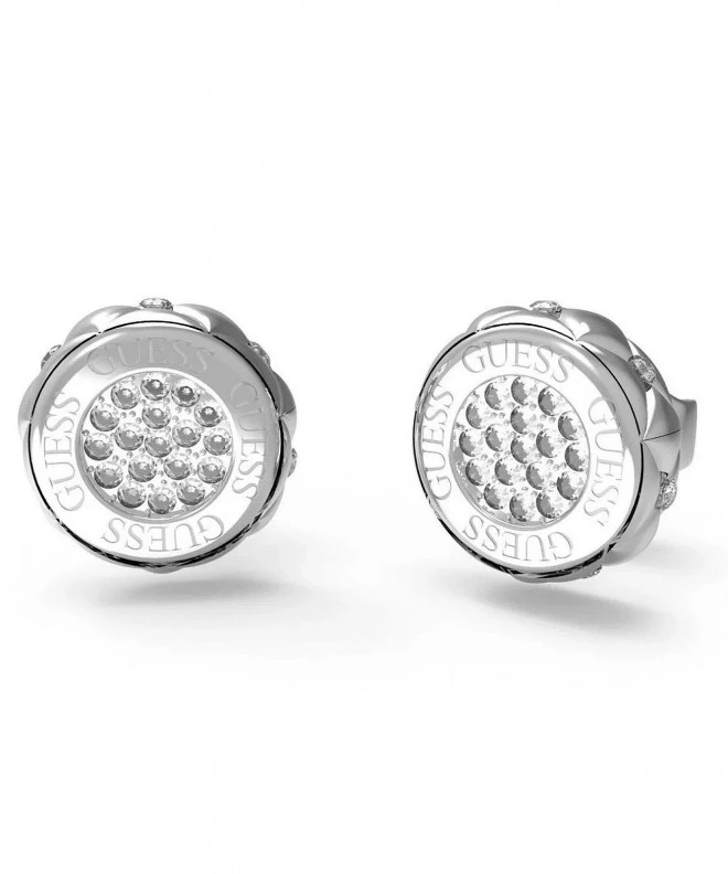 Náušnice Guess Matelassé Coin JUBE04595JWRHT/U