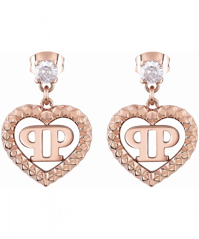 Náušnice PHILIPP PLEIN Plein Rocked Heart PJZEA11EU