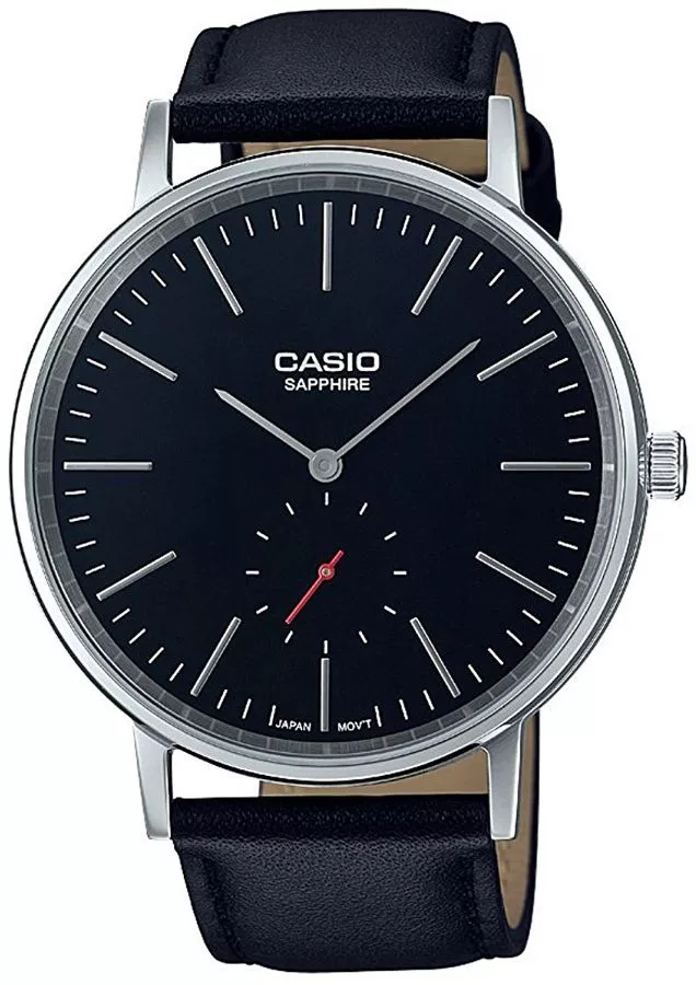 Dámské hodinky Casio Vintage Instashape Black Leather Sapphire LTP-E148L-1AEF LTP-E148L-1AEF