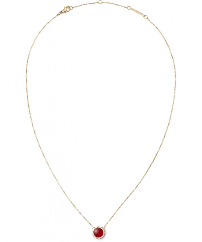 Náhrdelník Daniel Wellington Audrey Red Agathe Gold DW00401440