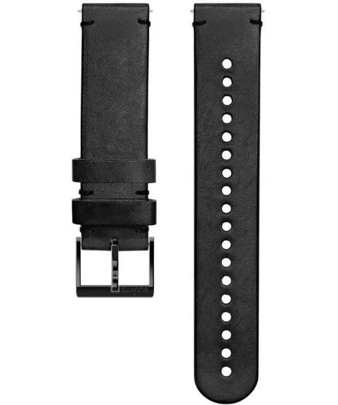 Řemínek Suunto Urban 2 Leather Strap Black Black Size M 20 mm SS050398000