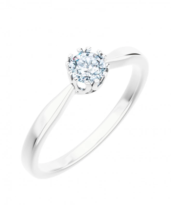 Prsten Bonore - Bílé Zlato 585 - Diamant 0,4 Ct 116219