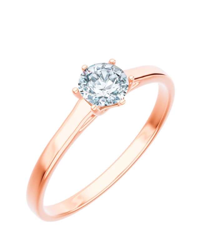 Prsten Bonore - Růžové Zlato 585 - Diamant 1 Ct 102702