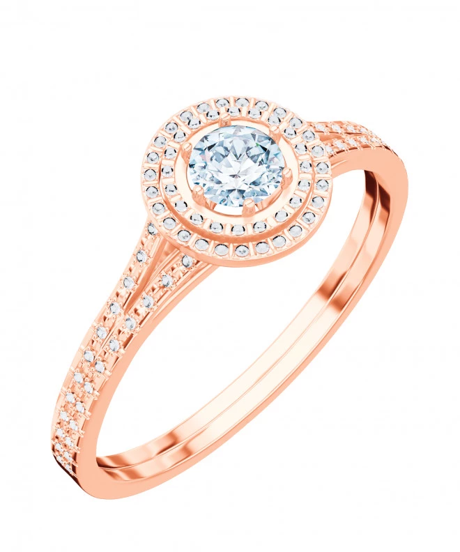 Prsten Bonore - Růžové Zlato 585 - Diamant 0,5 Ct 104767